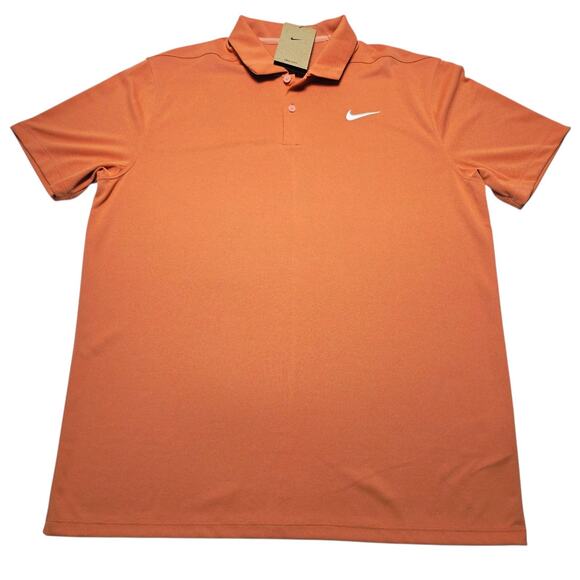 Nike Victory+ Dri-Fit Golf Polo Shirt Performance Men’s Large Light Orange NWT - Picture 1 of 6